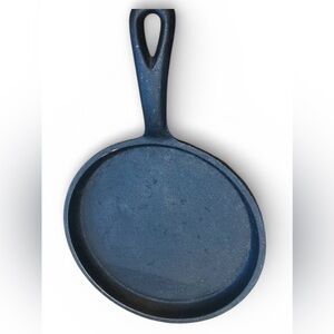 CAST IRON Mini Frying Pan Diameter 6 Inches Length 10 Inches Unbranded